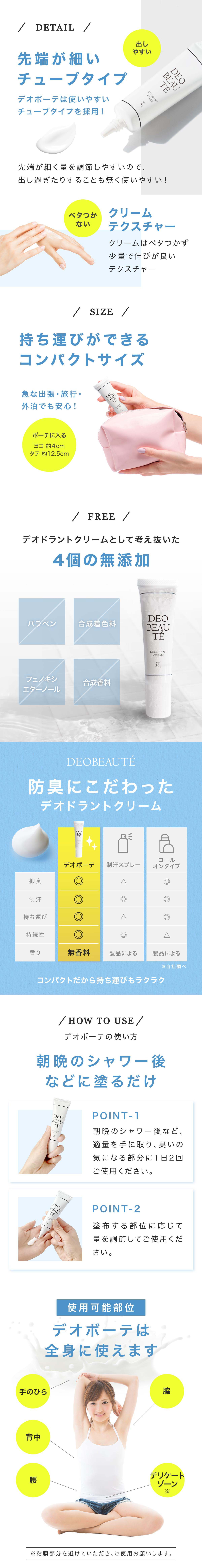 デオドラントクリーム　デオボーテ