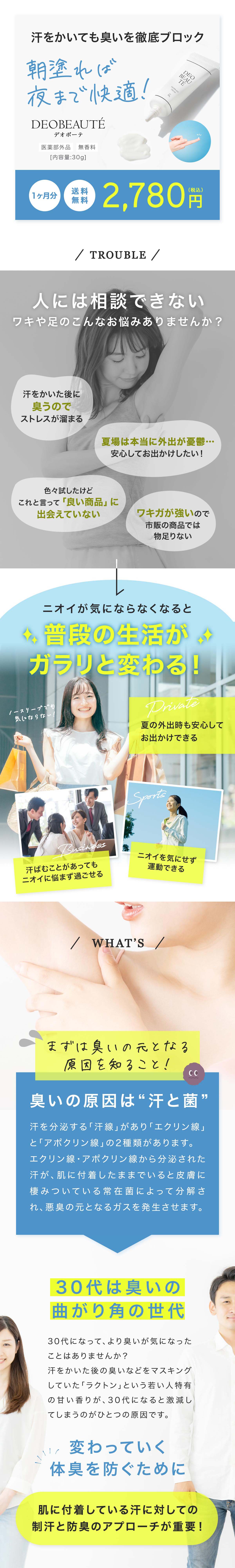 デオドラントクリーム　デオボーテ